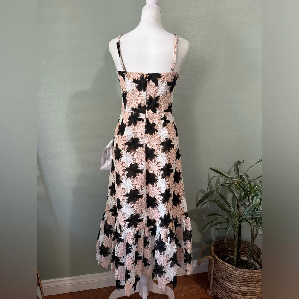 Dress the Population Chantal Floral Multihue Lace Party Dress​​​​​​​ Size XS NWT - Picture 7 of 14